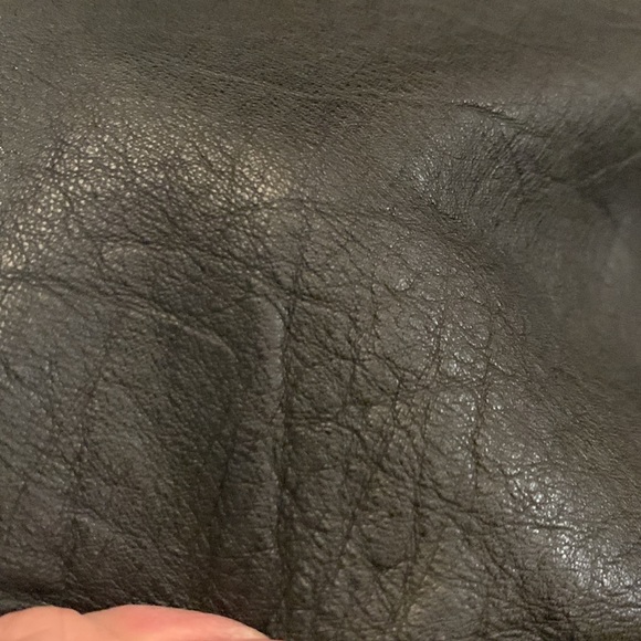 Men’s Danier, black leather jacket with detachable hood, labeled XL - Picture 5 of 16